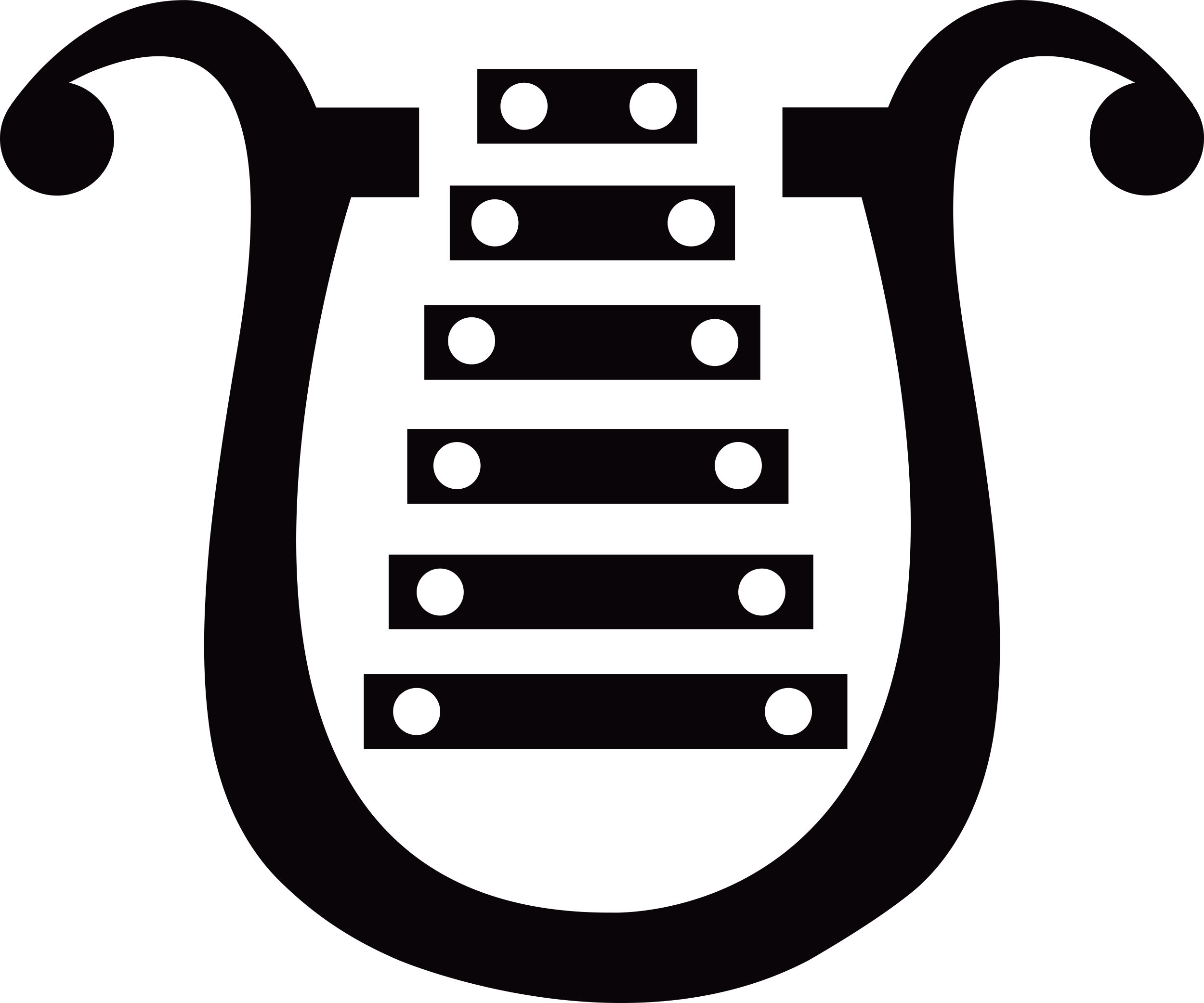 Bell Lyre Svg Line Art Free Vectors
